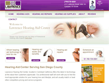 Tablet Screenshot of lawrencehearingaidcenter.net